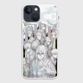 Чехол для iPhone 13 mini с принтом Эрен и Воины Парадиза в Тюмени,  |  | 4 сезон | anime | armin | attack on titan | colossus | eren | levi | manga | mikasa | titan | аниме | армин | атака титанов | атакующий титан | вторжение гигантов | жан | колоссальный | конни | леви | манга | микаса | птицы | саша | титан