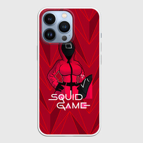 Чехол для iPhone 13 Pro с принтом девушка из игры кальмаров в Тюмени,  |  | Тематика изображения на принте: squid game | выживание | игра в кальмара | кальмар | корейский | корея