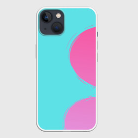 Чехол для iPhone 13 с принтом Розово голубой градиент в Тюмени,  |  | gradient | абстракция | геометрия | градиент | круги