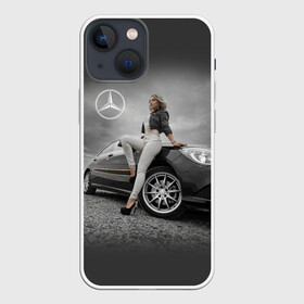 Чехол для iPhone 13 mini с принтом Девушка за рулем Мерседеса в Тюмени,  |  | beauty | car | germany | girl | mercedes | автомобиль | германия | девушка | красавица | мерседес | престиж | тачка | точило | фигура