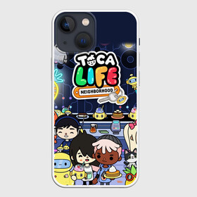 Чехол для iPhone 13 mini с принтом TOKA LIFE ПЕРСОНАЖИ в Тюмени,  |  | toca boca | toka life | детская игра | дружба | игра | лого | логотип | персонажи | прикоснуться ко рту | руки | тока бока