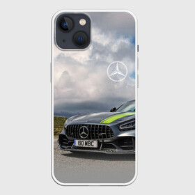Чехол для iPhone 13 с принтом Mercedes V8 Biturbo Racing Team AMG в Тюмени,  |  | car | germany | mercedes | motorsport | nature | power | prestige | racing | team | автомобиль | автоспорт | германия | гонка | мерседес | мощь | престиж | природа