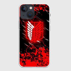 Чехол для iPhone 13 mini с принтом Атака Титанов: Red в Тюмени,  |  | attack on titan | monsters | аниме | атака титанов | монстры | титаны