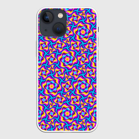 Чехол для iPhone 13 mini с принтом Красочный фон с цветами в Тюмени,  |  | абстракция | аум | галлюцинация | зазеркалье | игра ума | иллюзии | индиго | майя | мантра | медитация | мираж | неон | нирвана | обман зрения | ом | оптические иллюзии | просветление | психоделика