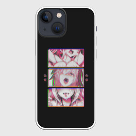 Чехол для iPhone 13 mini с принтом Ahegao девушка в Тюмени,  |  | ahegao | ахегао | девушка | розовый