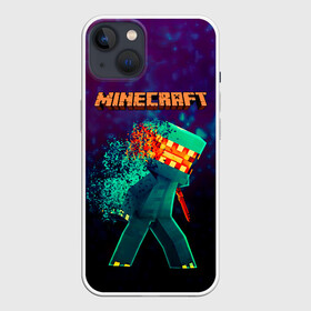 Чехол для iPhone 13 с принтом Minecraft АНАРХИЯ в Тюмени,  |  | craft | creep | creeper | keeper | mine | minecraft | бесшумный мобкамикадзе | блоки | добывать | зелёное четырёхногое существо | зелёный | компьютерная игра | крафт | крипер | кубики | майн | майнкрафт | манкрафт
