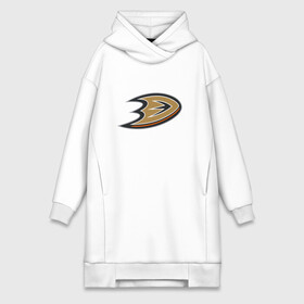 Платье-худи хлопок с принтом Анахайм Дакс Логотип в Тюмени,  |  | anahaim ducks | anaheim | anaheim ducks | ducks | hockey | nhl | usa | дакс | нхл | спорт | сша | хоккей | шайба