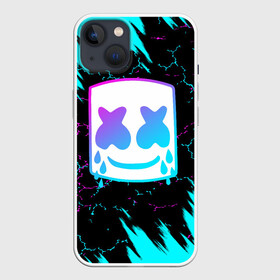 Чехол для iPhone 13 с принтом MARSHMELLO NEON: МАРШМЕЛЛО НЕОН. в Тюмени,  |  | america | dj | halloween | marshmello | marshmello halloween | usa | америка | маршмелло | маршмелло хеллоуин | хеллоуин