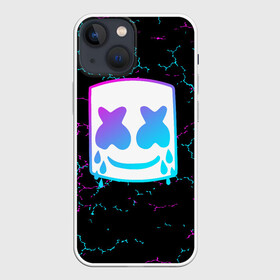 Чехол для iPhone 13 mini с принтом MARSHMELLO NEON | МАРШМЕЛЛО НЕОН. в Тюмени,  |  | Тематика изображения на принте: america | dj | halloween | marshmello | marshmello halloween | usa | америка | маршмелло | маршмелло хеллоуин | хеллоуин