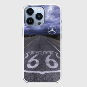 Чехол для iPhone 13 Pro с принтом Мерседес, трасса 66 в Тюмени,  |  | mercedes | nature | road | route | sky | speed | дорога | мерседес | небо | природа | скорость | трасса 66 | шоссе