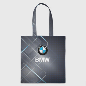Шоппер 3D с принтом [BMW] Logo в Тюмени, 100% полиэстер | Плотность: 200 г/м2; Размер: 34×35 см; Высота лямок: 30 см | bmw | bmw performance | m | motorsport | performance | бмв | моторспорт