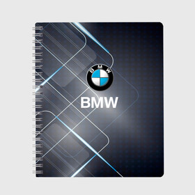 Тетрадь с принтом [BMW] Logo в Тюмени, 100% бумага | 48 листов, плотность листов — 60 г/м2, плотность картонной обложки — 250 г/м2. Листы скреплены сбоку удобной пружинной спиралью. Уголки страниц и обложки скругленные. Цвет линий — светло-серый
 | bmw | bmw performance | m | motorsport | performance | бмв | моторспорт