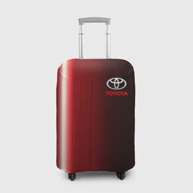 Чехол для чемодана 3D с принтом [Toyota] В полоску в Тюмени, 86% полиэфир, 14% спандекс | двустороннее нанесение принта, прорези для ручек и колес | auto | sport | toyota | авто | автомобиль | бренд | спорт | тойота