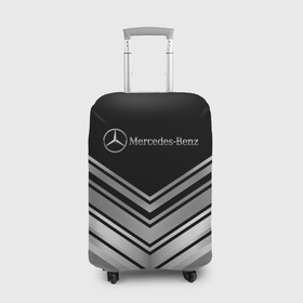 Чехол для чемодана 3D с принтом [Mercedes-Benz] Текстура в Тюмени, 86% полиэфир, 14% спандекс | двустороннее нанесение принта, прорези для ручек и колес | amg | mercedes | mercedesamg gt | sport | амг | мерседес | мерседесбенц амг | спорт