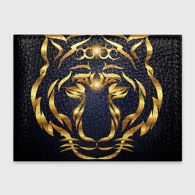 Обложка для студенческого билета с принтом Золотой символ года Тигр в Тюмени, натуральная кожа | Размер: 11*8 см; Печать на всей внешней стороне | Тематика изображения на принте: в чем встречать новый год | золотой узор | идея подарка на новый год | подарок на новый год | символ нового года | тигр золотой | тигр символ года 2022 | узоры из золота
