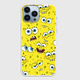 Чехол для iPhone 13 Pro Max с принтом Губка Боб   SpongeBob pattern в Тюмени,  |  | sponge bob | spongebob | губка боб | квадратные штаны | сквэр пэнтс | спанч боб
