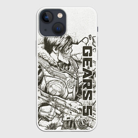 Чехол для iPhone 13 mini с принтом Gears 5 (Gears of War)  Кейт Диаз в Тюмени,  |  | gears 5 | gears of war | винтовка лансер | игры | кейт диаз | череп | шестнрёнка