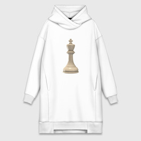 Платье-худи хлопок с принтом Шахматная фигура Белый король в Тюмени,  |  | белые | белый | доска | игра | игровая | игры | короли | король | логика | логичные | настольная | настольные | спорт | спортивные | фигура | фигурка | фигуры | шахматная | шахматные | шахматный | шахматы