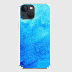 Чехол для iPhone 13 mini с принтом Глубина льда в Тюмени,  |  | акварель | арт | глубина | краски | лёд | мазки | мазки красок | рисунок | рисунок акварелью | рисунок красками