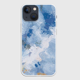 Чехол для iPhone 13 mini с принтом Небесные мазки в Тюмени,  |  | акварель | арт | краски | мазки | мазки красок | рисунок | рисунок акварелью | рисунок красками