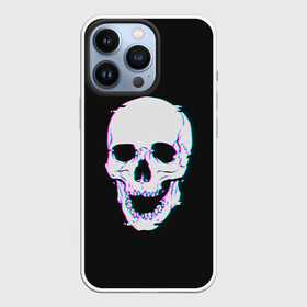 Чехол для iPhone 13 Pro с принтом Неоновый светящийся череп в Тюмени,  |  | bone | bones | color | glow | halloween | light | neon | skeleton | skull | кости | кость | неон | неоновый | свет | свечение | скелет | хэллоуин | цвет | череп