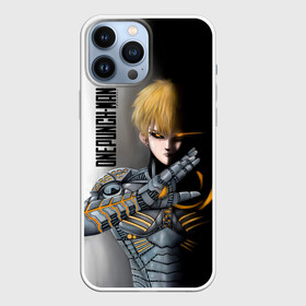 Чехол для iPhone 13 Pro Max с принтом Металлическое тело Геноса One Punch Man в Тюмени,  |  | Тематика изображения на принте: genos | genoсide | jenosu | one punch man | one punchman | onepunchman | oni saibogu | аниме | ван панч мен | ванпанчмен | генос | кибердемон | кибернетическое тело | манга | сильнейший человек | человек одинудар | человек одного удара