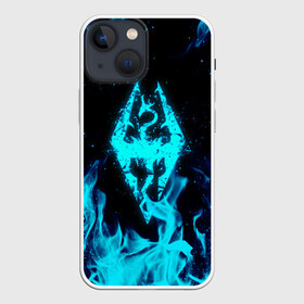 Чехол для iPhone 13 mini с принтом СКАЙРИМ НЕОНОВЫЙ ОГОНЬ   TES SKYRIM DRAGON в Тюмени,  |  | Тематика изображения на принте: dovahkiin | dragon | dragonborn | fus ro dah | oblivion | rpg | skyrim | tes | tes 5 | tes skyrim | tes v | the elder scrolls | the elder scrolls skyrim | we know | докавин | дракон | мы знаем | обливион | рпг | скайрим | фус ро дах