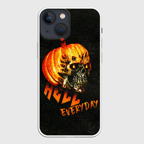 Чехол для iPhone 13 mini с принтом Helloween   череп тыква  scull pumkin в Тюмени,  |  | helloween | pumpkin | scull | праздник | праздникхеллоин | тыква | хелловин | холоуин | череп