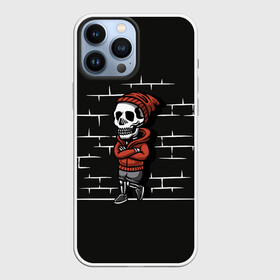 Чехол для iPhone 13 Pro Max с принтом Skeleton | Скелет в Тюмени,  |  | dead | death | halloween | horrors | monster | night | okay | scare | skeleton | skull | you dont got the guts | мертвый | монстр | ночь | скелет | ужастики | ужасы | хэллоуин | череп