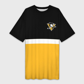 Платье-футболка 3D с принтом Питтсбург Пингвинз НХЛ в Тюмени,  |  | hockey | ice | malkin | nhl | penguins | pittsburgh | игра | малкин | нхл | пингвинз | пингвины | питтсбург | спорт | хоккей