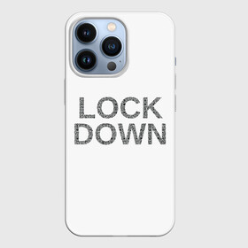 Чехол для iPhone 13 Pro с принтом QR Lockdown (англ) в Тюмени,  |  | covid | lockdown | qrкод | коронавирус | минимализм