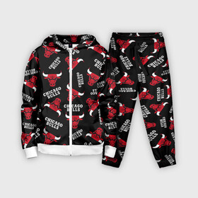 Детский костюм 3D с принтом CHICAGO BULLS БЫКИ УЗОР в Тюмени,  |  | 23 | bulls | chicago bulls | jordan | logo | michael jordan | nba | paris saint germain | psg | red | sport | быки | джордан | лого | майкл джордан | псж | спорт | чикаго буллс