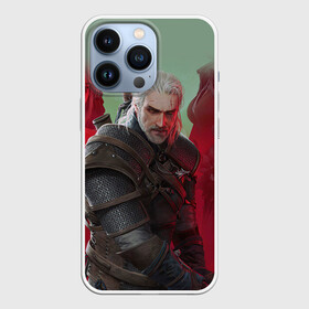 Чехол для iPhone 13 Pro с принтом ВЕДЬМАК | THE WITCHER | ГЕРАЛЬТ С МЕЧОМ в Тюмени,  |  | geralt | the witcher | the witcher wild hunt | witcher | wolf | аард | аксий | белый волк | ведьмак | ведьмак 3 | волк | геральт | игни | ирден | йенифер | каер морхен | квен | охотник | трисс | цири | школа волка