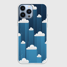 Чехол для iPhone 13 Pro Max с принтом Облака в очереди в Тюмени,  |  | арт | небо | облака | облако | природа | рисунок | синий