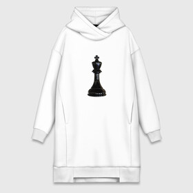 Платье-худи хлопок с принтом Шахматная фигура Чёрный король в Тюмени,  |  | игра | игровая | игры | короли | король | логика | логичные | настольная | настольные | спорт | спортивная | фигура | фигурка | фигурки | фигуры | чёрные | чёрный | шахматный | шахматы