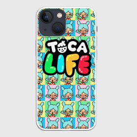 Чехол для iPhone 13 mini с принтом Toca Boca logo | Тока Бока Рита в Тюмени,  |  | Тематика изображения на принте: toca boca | детская игра | игра | лого | логотип | персонажи | прикоснуться ко рту | рита | тока бока