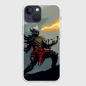 Чехол для iPhone 13 mini с принтом Dragonborne is here в Тюмени,  |  | bethesda | elder scrolls | game | games | бесезда | игра | игры | свитки | элдер скролс