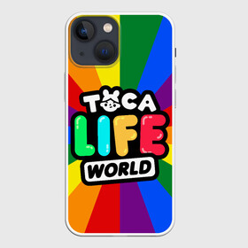 Чехол для iPhone 13 mini с принтом TOCA LIFE WORLD   ТОКА ЛАЙФ ВОРЛД   ПОЛОСЫ в Тюмени,  |  | leon | nari | rita | toca life | toca life world | zeke | зик | леон | нари | разноцветный | рита | тока лайф ворлд
