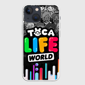 Чехол для iPhone 13 mini с принтом TOCA LIFE WORLD   ТОКА ЛАЙФ ВОРЛД   ГРАДИЕНТ в Тюмени,  |  | gradient | leon | nari | rita | toca life | toca life world | zeke | градиент | зик | леон | нари | полосы | разноцветный | рита | тока лайф ворлд | цветной
