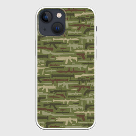 Чехол для iPhone 13 mini с принтом Оружие (камуфляж) в Тюмени,  |  | 23 февраля | 9 мая | camouflage | military | автомат | армия | боец | вдв | винтовка | вмф | воин | война | вооруженные силы | гранатомет | гру | защитник отечества | калашников | камуфляж | кгб | мвд | милитари | мчс