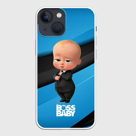 Чехол для iPhone 13 mini с принтом Босс молокосос в костюме в Тюмени,  |  | baby | boss | boss baby | босс | босс молокосос | маленький босс | малыш | мальчик | молокосос | ребенок