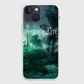 Чехол для iPhone 13 mini с принтом Chernobylite игровой арт в Тюмени,  |  | art | chernobylite | game | horror | shooter | арт | выживалка | зона | игра | лес | ночь | отчуждения | рыжий | рыжий лес | химинюк | хоррор | чернобыль