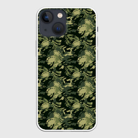 Чехол для iPhone 13 mini с принтом Крабы (камуфляж) в Тюмени,  |  | camouflage | crabs | disguise | hunting camouflage | khaki | lobster | maskhalat | military | military camouflage | военный камуфляж | дно | камуфляж | крабы | лобстер | маскировка | масхалат | милитари | море | морские жители | океан | омар