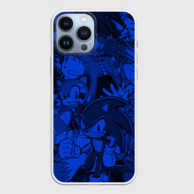 Чехол для iPhone 13 Pro Max с принтом SONIC BLUE PATTERN | СИНИЙ ЁЖ в Тюмени,  |  | animal | games | hedgehog | sega | sonic | speed | speed sonic | быстрый ёж | ёж | ёжик | игры | персонаж | сега | синий ёж | скорость | соник