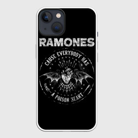 Чехол для iPhone 13 с принтом Сердце Рамонс в Тюмени,  |  | alternative | music | punk | punkrock | ramones | ramons | rock | альтернатива | музыка | панк | панкрок | рамонс | рок