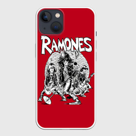 Чехол для iPhone 13 с принтом BW Ramones в Тюмени,  |  | alternative | music | punk | punkrock | ramones | ramons | rock | альтернатива | музыка | панк | панкрок | рамонс | рок