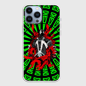 Чехол для iPhone 13 Pro Max с принтом Спаун Эл Симмонс в Тюмени,  |  | al simmons | antihero | chain | comics | evil | hell | skull | smile | spawn | ад | антигерой | зло | комиксы | отродье | спаун | улыбка | цепь | череп | эл симмонс