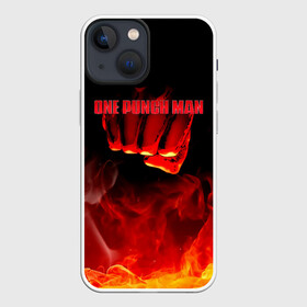 Чехол для iPhone 13 mini с принтом Кулак One Punch Man в огне в Тюмени,  |  | hagemanto | one punch man | one punchman | onepunchman | saitama | sensei | аниме | ван панч мен | ванпанчмен | лысый плащ | манга | сайтама | сильнейший человек | учитель | человек одинудар | человек одного удара