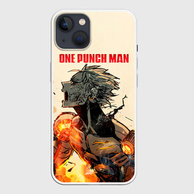 Чехол для iPhone 13 с принтом Разрушение Геноса One Punch Man в Тюмени,  |  | genos | genoсide | jenosu | one punch man | one punchman | onepunchman | oni saibogu | аниме | ван панч мен | ванпанчмен | генос | кибердемон | кибернетическое тело | манга | сильнейший человек | человек одинудар | человек одного удара