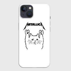 Чехол для iPhone 13 с принтом Metallica   Meowtallica. в Тюмени,  |  | metallica | кот | котэ | металлика | музыка | рок